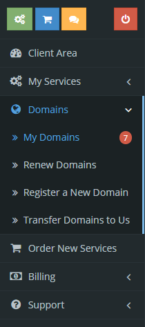 Click on “My Domain” under “Domains”.
Click on “My Domain” under “Domains”.