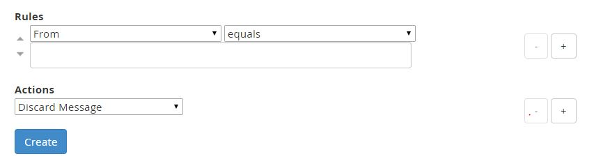 Specify the filter rules.
Specify the filter rules.