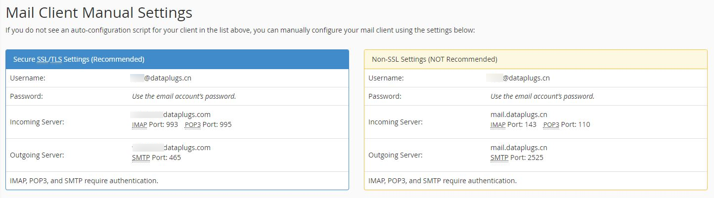 Manual Settings information.
