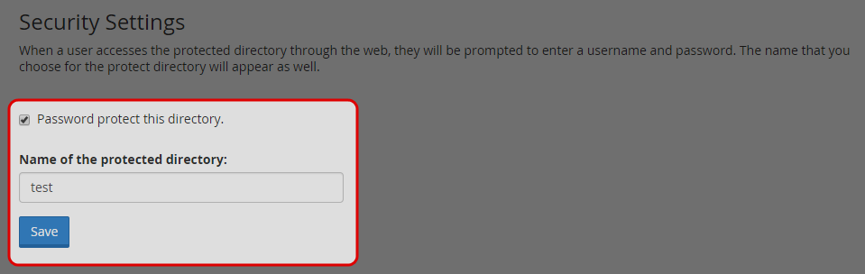 Click on “Save” button.
