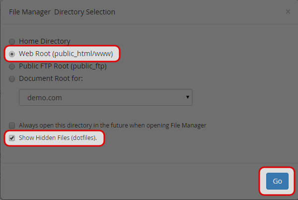 Click on “Go” button.
Click on “Go” button.