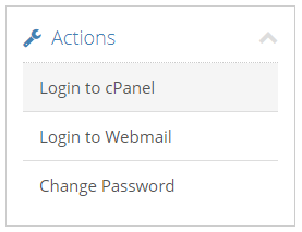 Click “Login to cPanel” to access cPanel.
