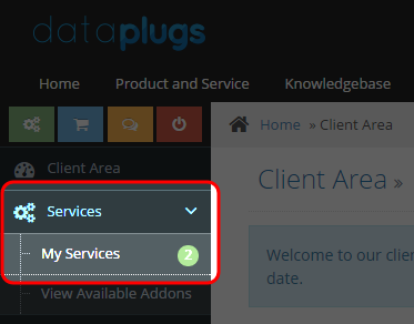 Select and click “Services”, then click “My Services”.
Select and click “Services”, then click “My Services”.