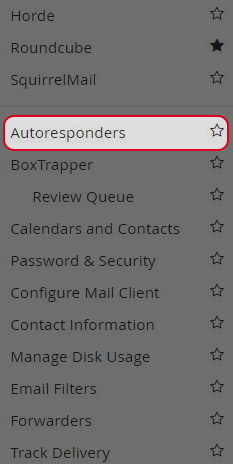 Click on “Autoresponders”.
