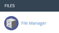 Click on “File Manager” icon at File menu.
