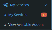 Select and click “Services”, then click “My Services”.
