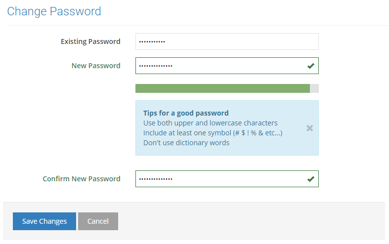 Once you have submitted the information, click on “Save Changes”.
