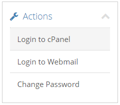 Click “Login to cPanel” to access cPanel.
