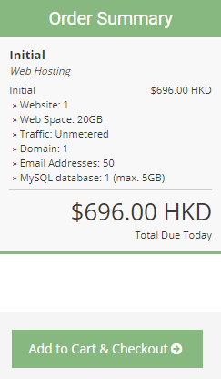 Select your desired billing cycle and then click “Add to Cart & Checkout”.
