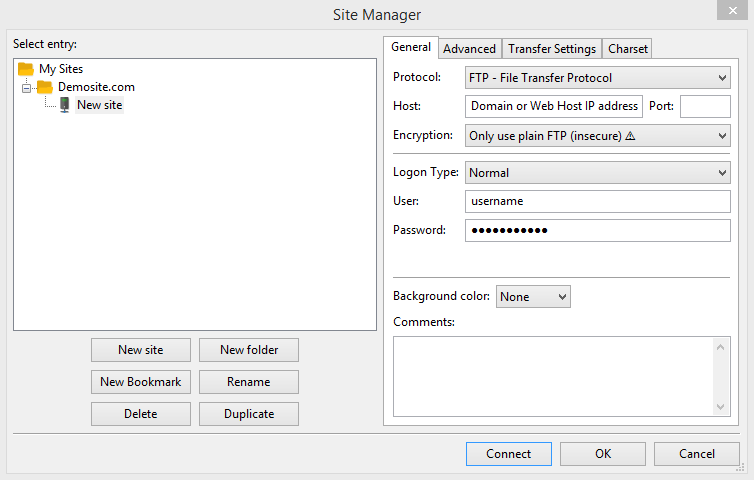 Enter the Host name.
