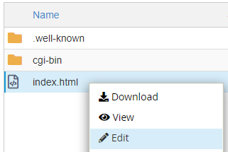 点选您需要编辑的档案或文件夹。点选 “编辑”。
