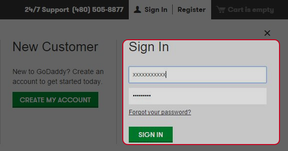 Enter your username and password, then click on “SIGN IN” button.
