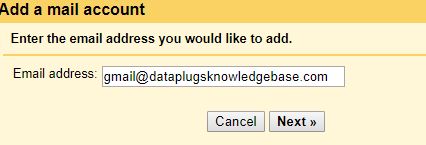 输入您的域名电子邮件地址，然后点击”下一步”。
