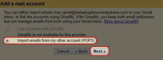 Choose “Yes, I want to be able to send mail as” XXX@yourdomain.com”
Then click “Next”.
