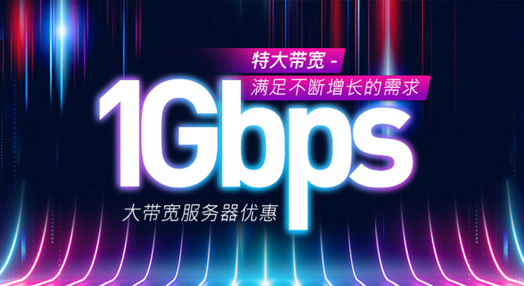 1Gbps 大带宽服务器优惠