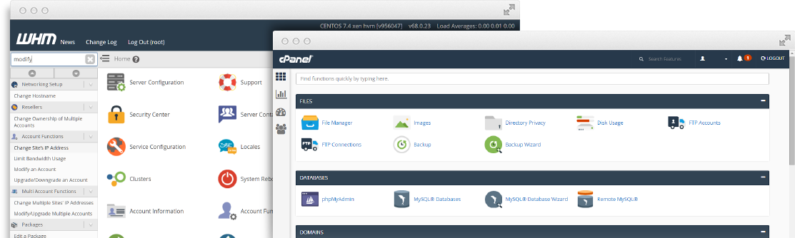 cPanel & WHM Demo Picture