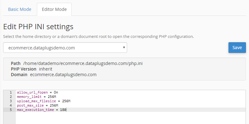 When finished making changes, click “Save”.
